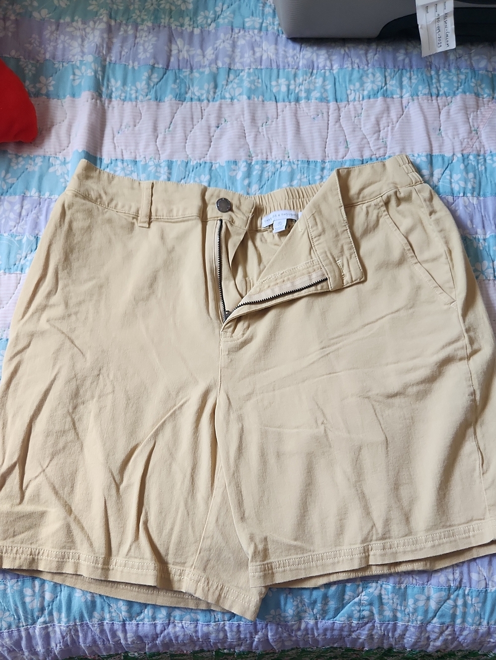 Threads 4 Thought Yellow Casual Elastic Waist Shorts